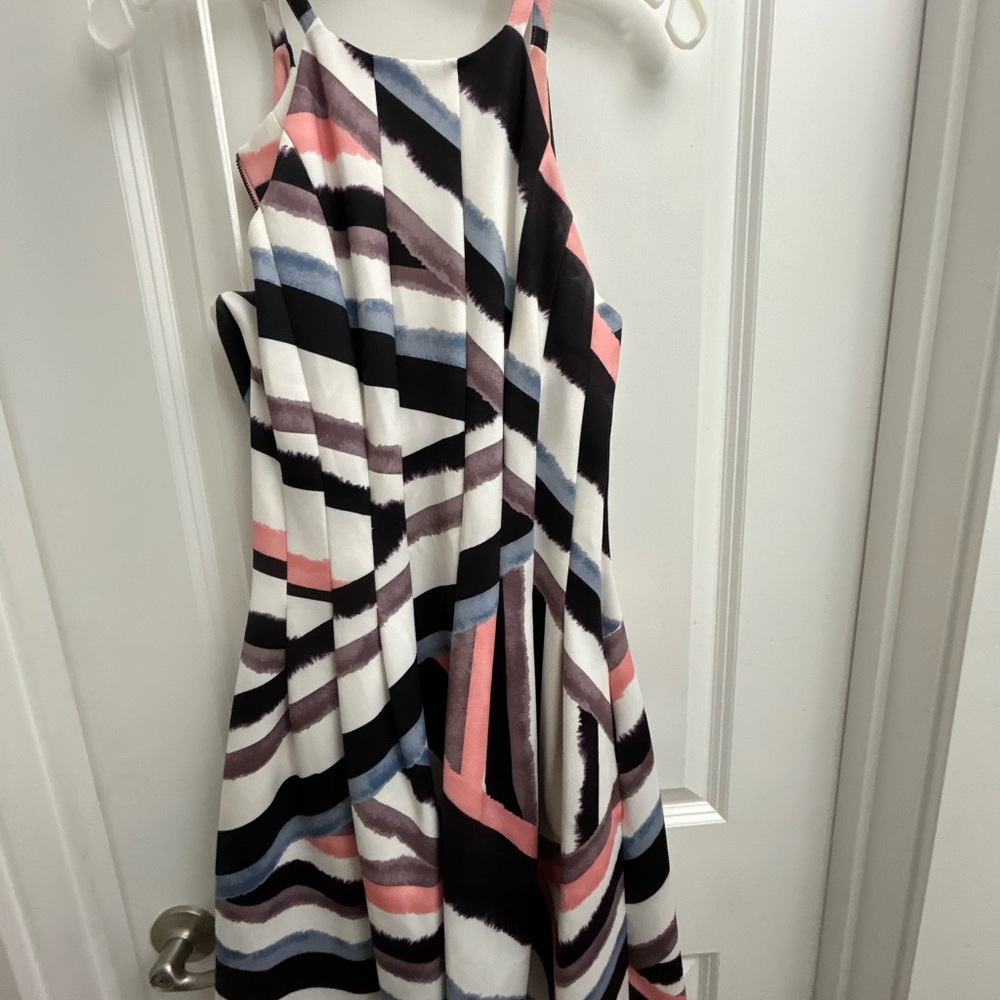 Vince Camuto Multicolor Striped Women's Dress